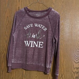 Milken Flow This Sweatshirt  Maroon Graphic Sweatshirt Size S